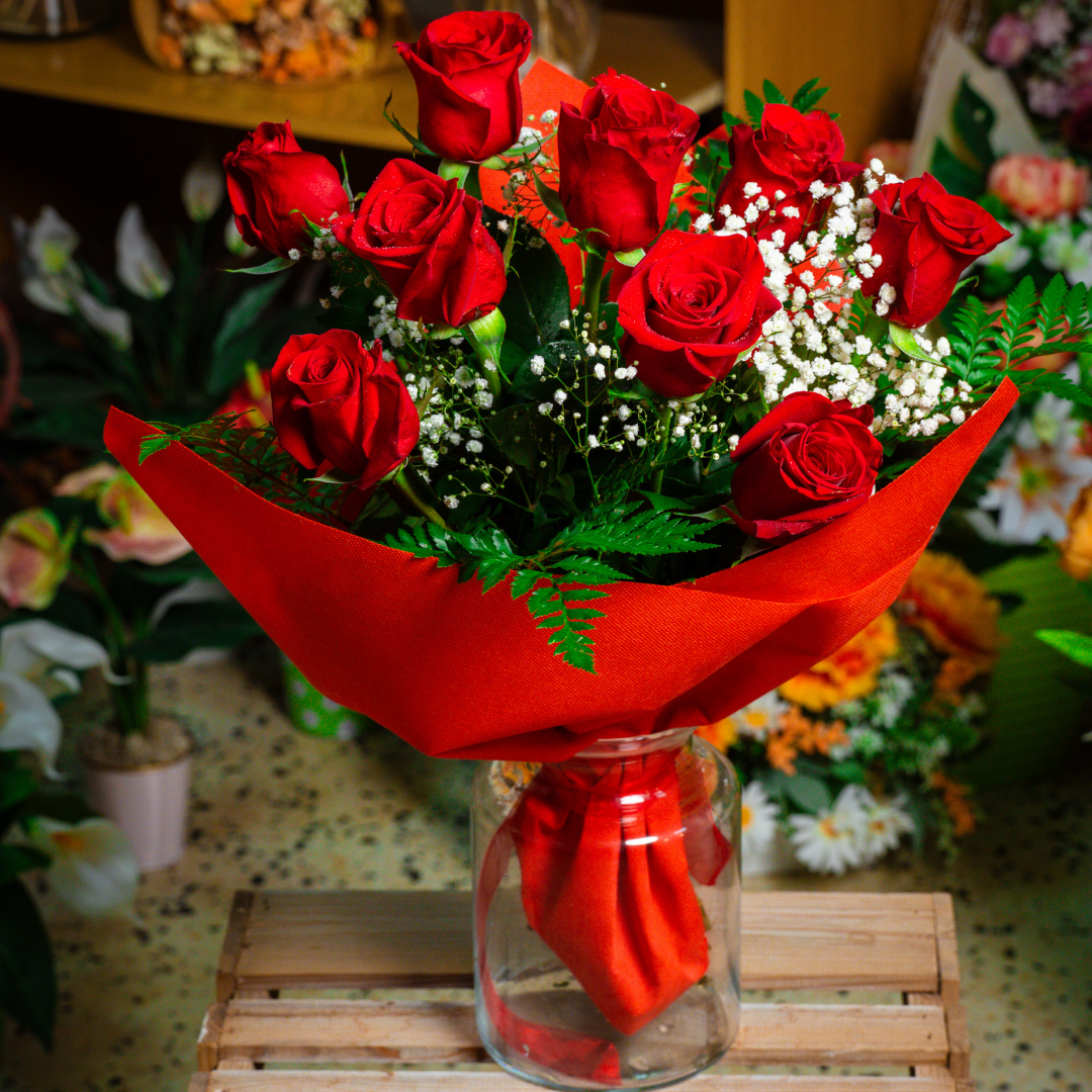 Ramo de Rosas PREMIUM · Papel Elegance (+9 Rosas a Elegir)