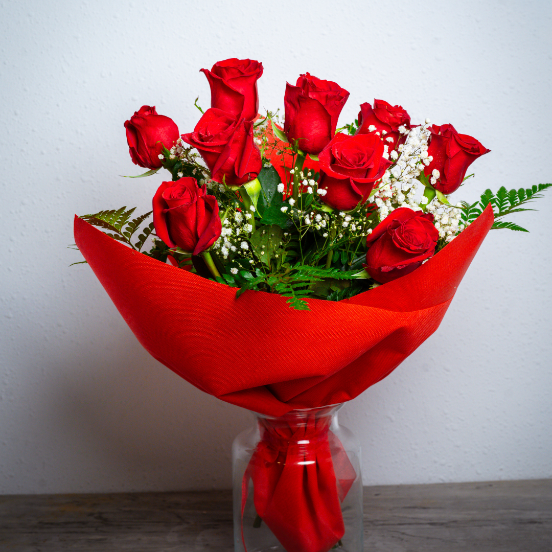 Ramo de Rosas PREMIUM · Papel Elegance (+9 Rosas a Elegir)